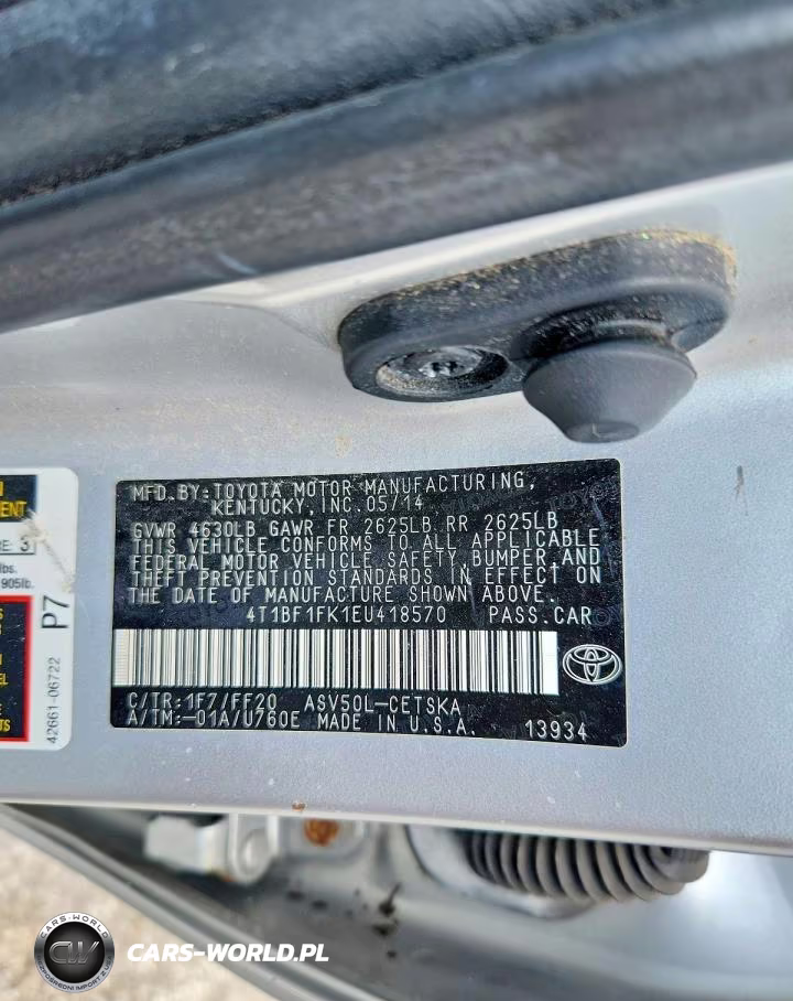 2014 Toyota Camry Se VIN:4T1BF1FK1EU418570 - 12