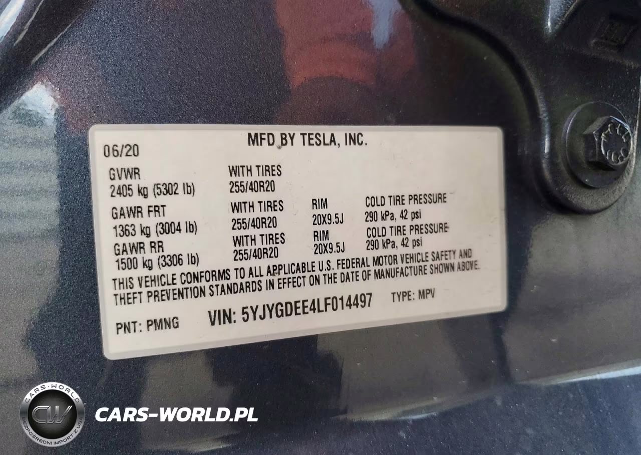 2020 Tesla Model Y VIN:5YJYGDEE4LF014497 - 13