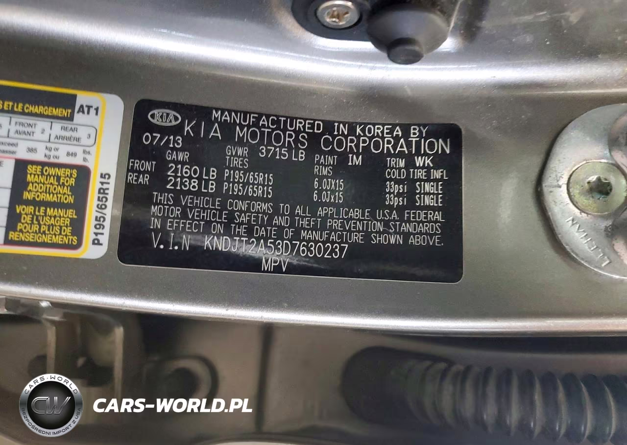 2013 Kia Soul Base VIN:KNDJT2A53D7630237 - 14