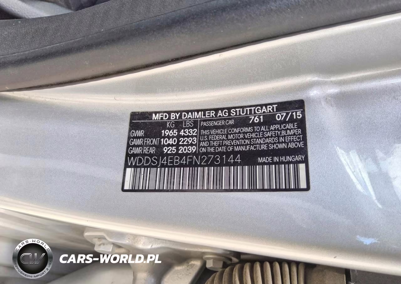2015 Mercedes-Benz Cla 250 VIN:WDDSJ4EB4FN273144 - 12