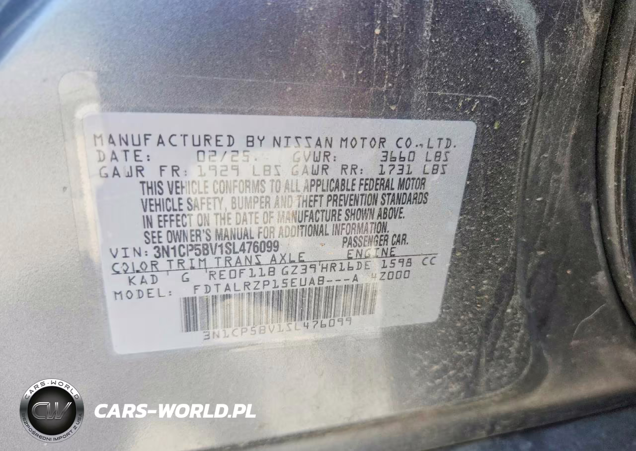 2025 Nissan Kicks Play S VIN:3N1CP5BV1SL476099 - 13