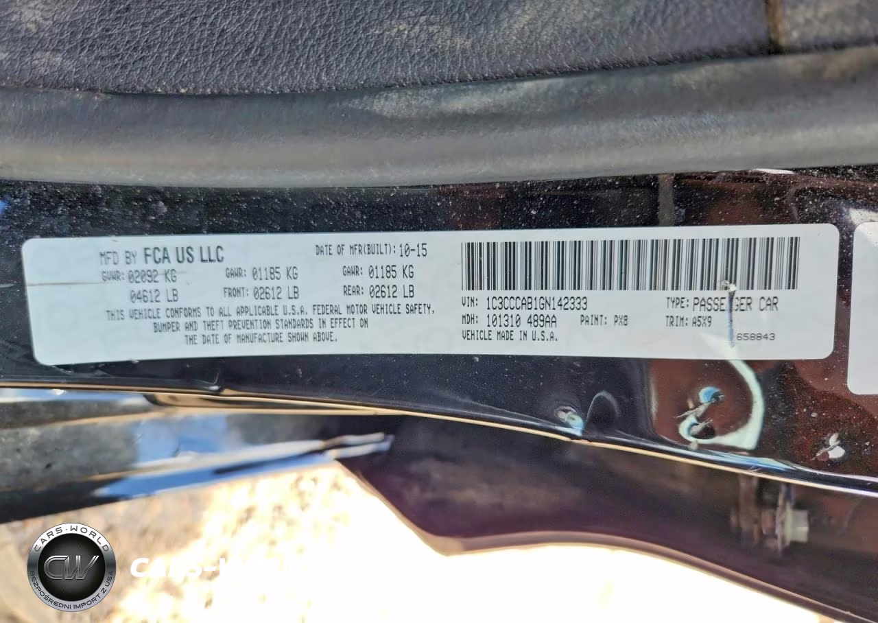 2016 Chrysler 200 Limited VIN:1C3CCCAB1GN142333 - 12