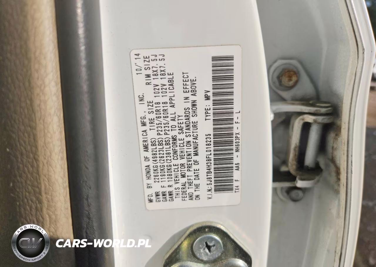 2015 Acura Rdx VIN:5J8TB4H38FL018235 - 13