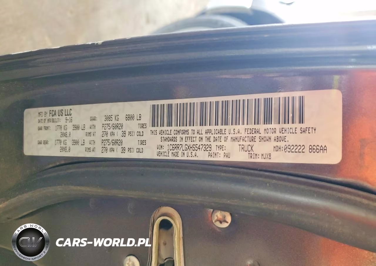 2017 Ram 1500 Slt VIN:1C6RR7LGXHS547329 - 12