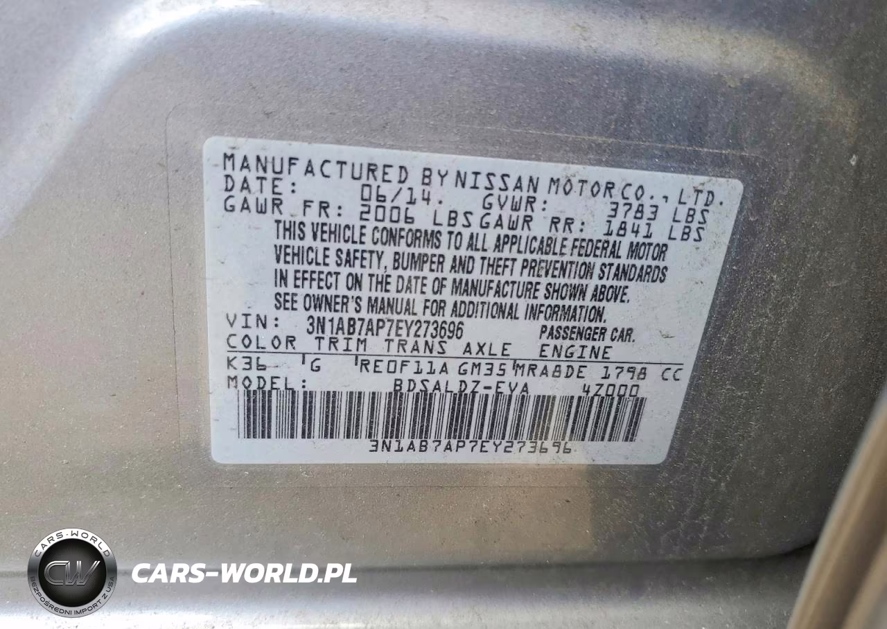 2014 Nissan Sentra Sv VIN:3N1AB7AP7EY273696 - 12