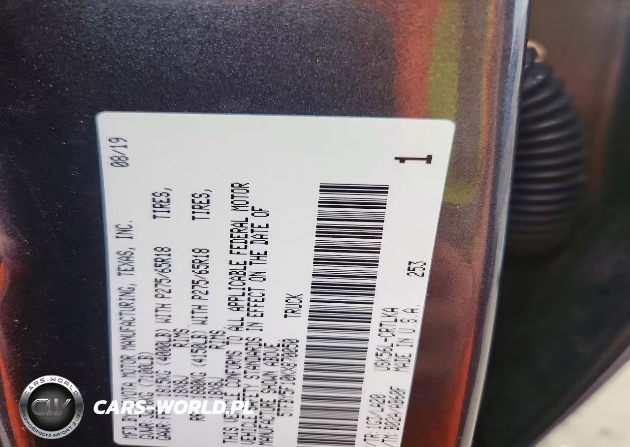 2019 Toyota Tundra Double Cab Limited VIN:5TFBY5F10KX870050 - 12
