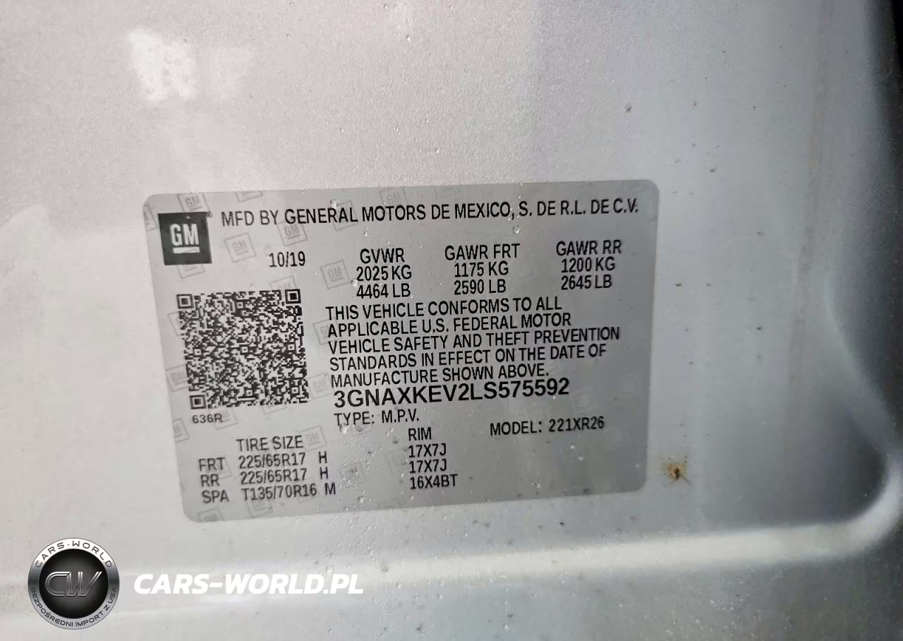 2020 Chevrolet Equinox Lt VIN:3GNAXKEV2LS575592 - 12