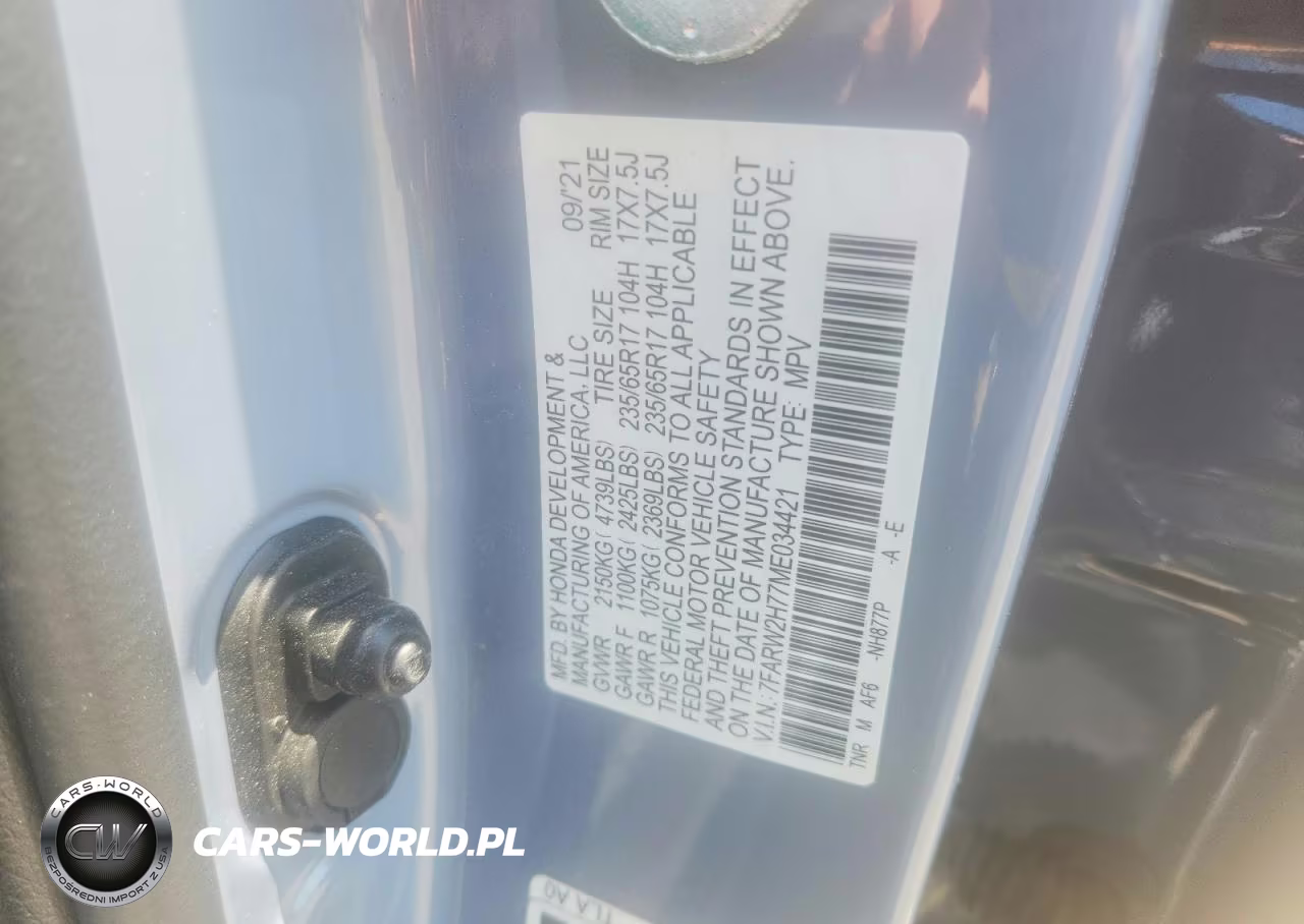 2021 Honda Cr-V Se VIN:7FARW2H77ME034421 - 13