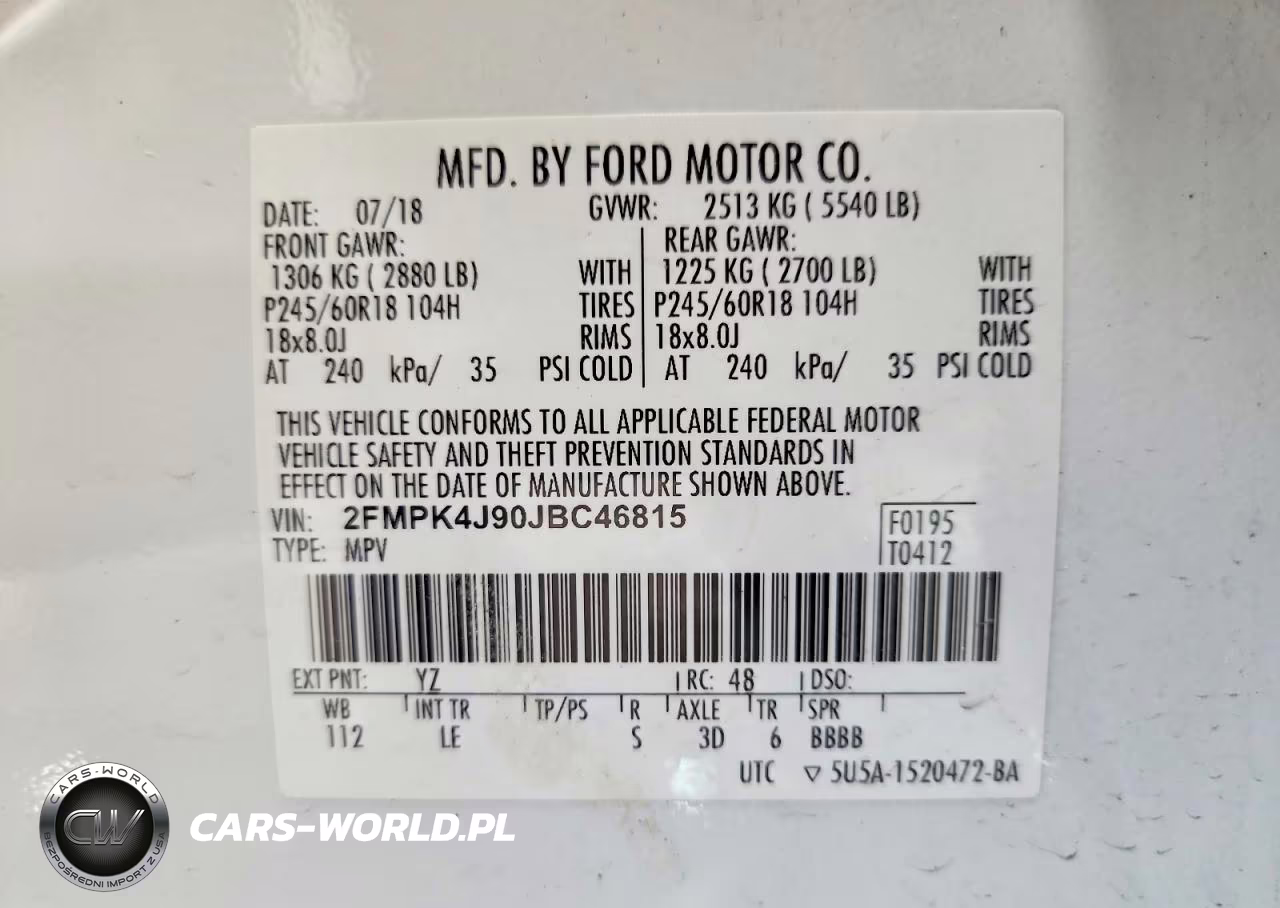 2018 Ford Edge Sel VIN:2FMPK4J90JBC46815 - 12