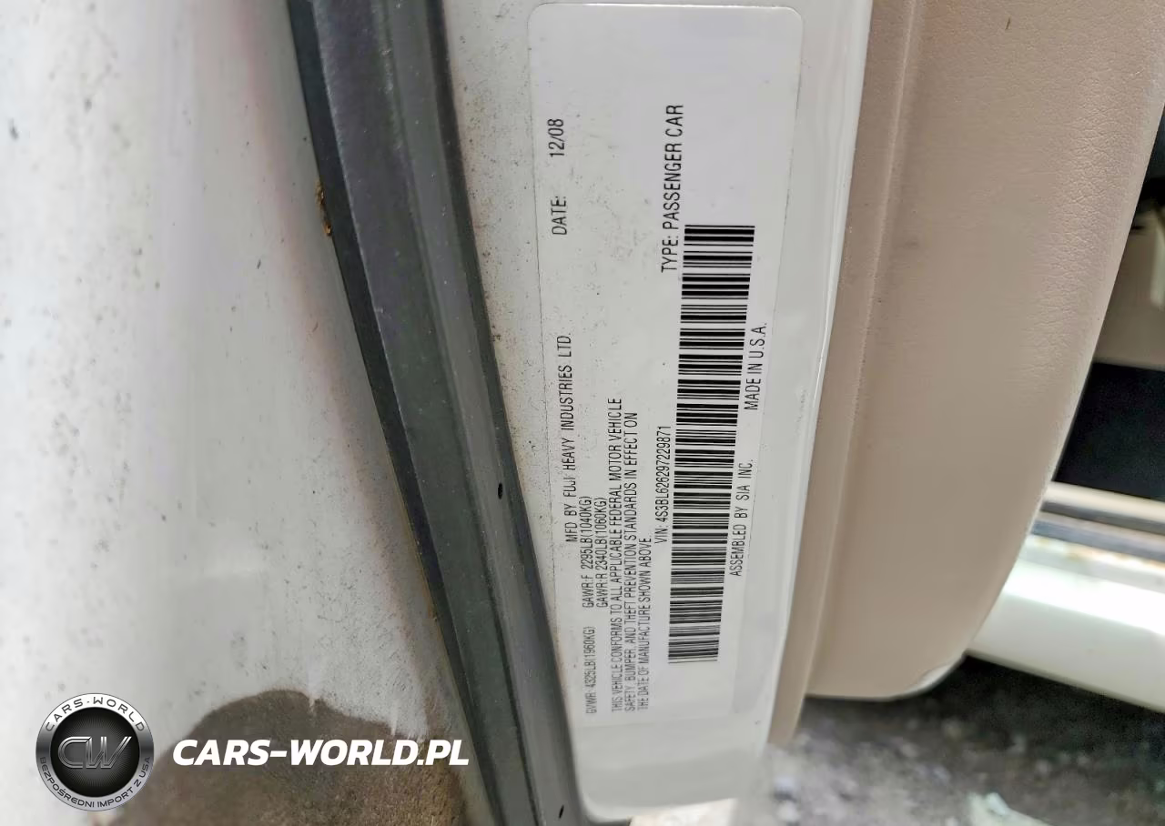 2009 Subaru Legacy 2.5I Limited VIN:4S3BL626297229871 - 13