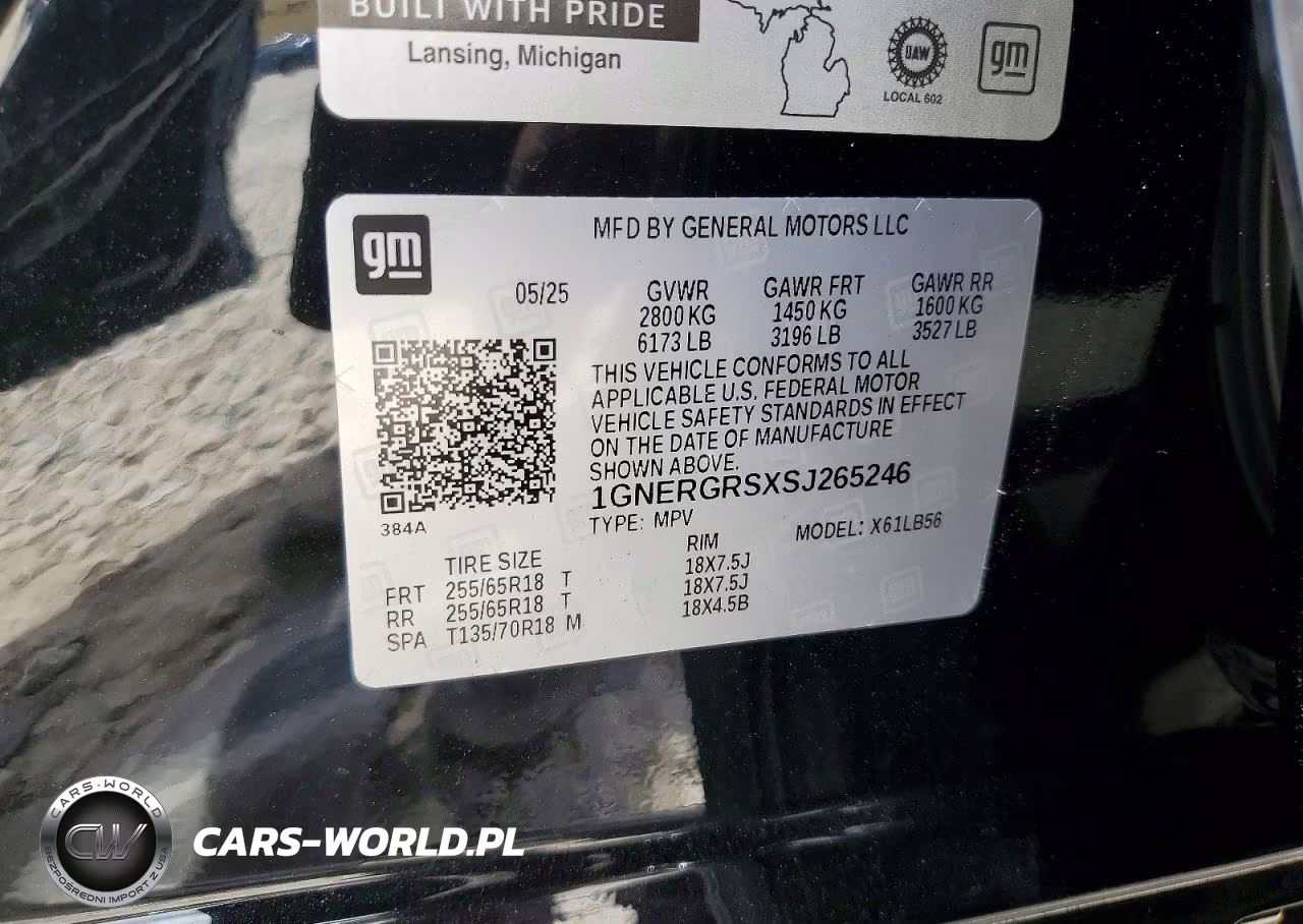2025 Chevrolet Traverse Lt VIN:1GNERGRSXSJ265246 - 13