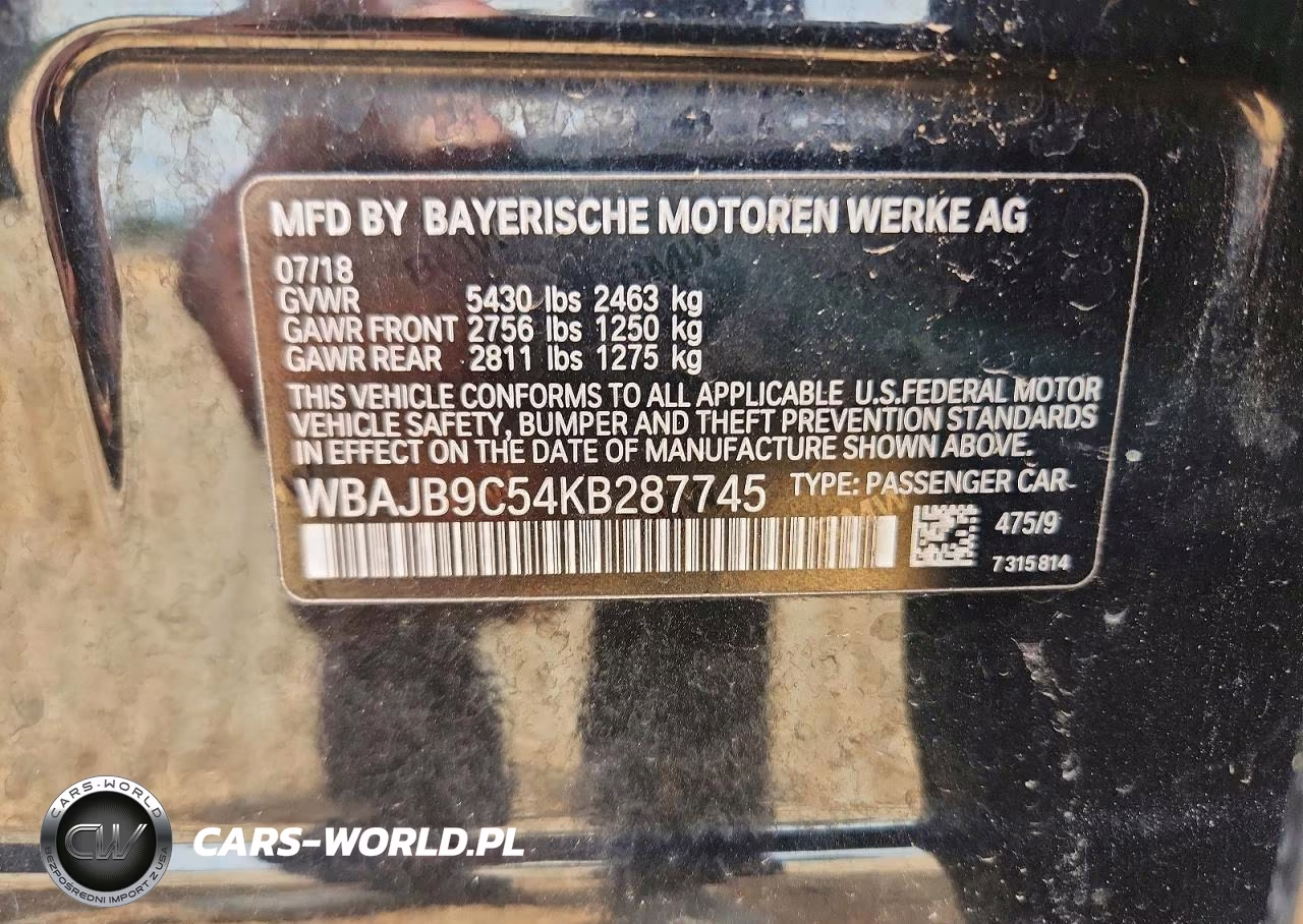 2019 BMW M550Xi VIN:WBAJB9C54KB287745 - 12
