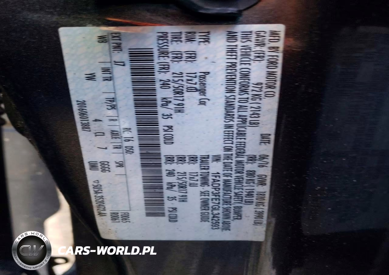 2016 Ford Focus Se VIN:1FADP3FE7GL342593 - 12