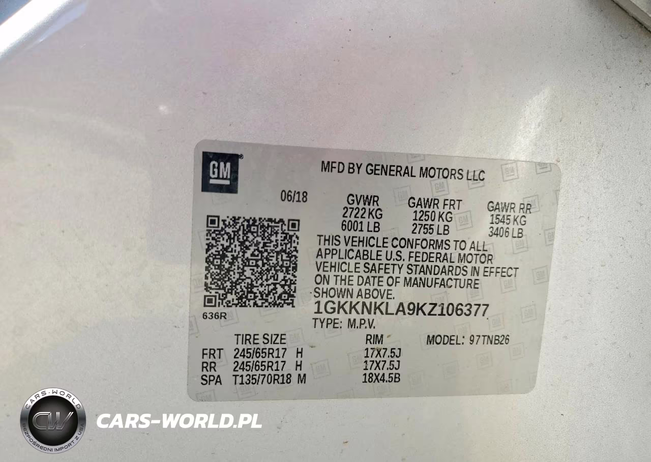 2019 GMC Acadia Sle VIN:1GKKNKLA9KZ106377 - 12