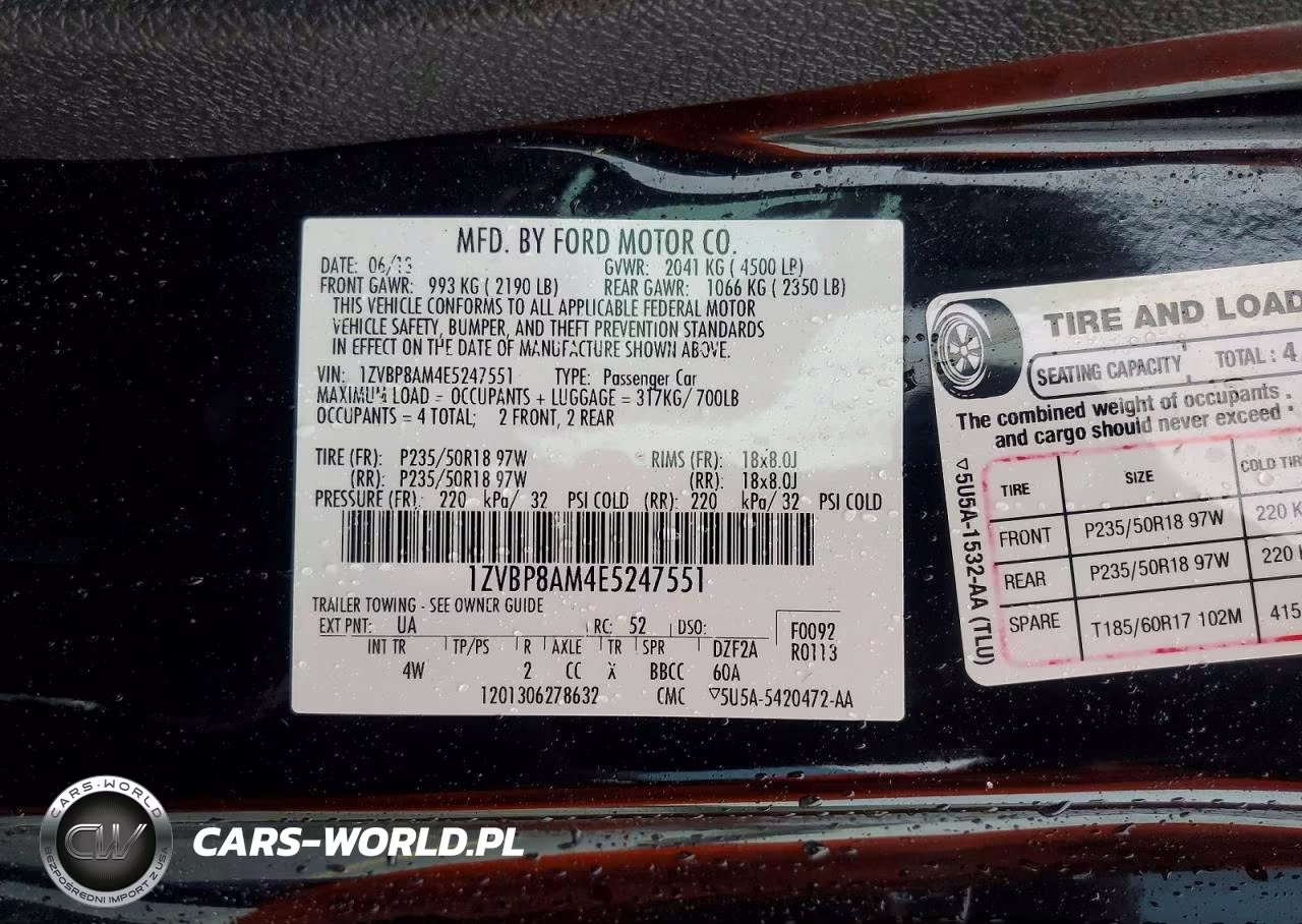 2014 Ford Mustang VIN:1ZVBP8AM4E5247551 - 13