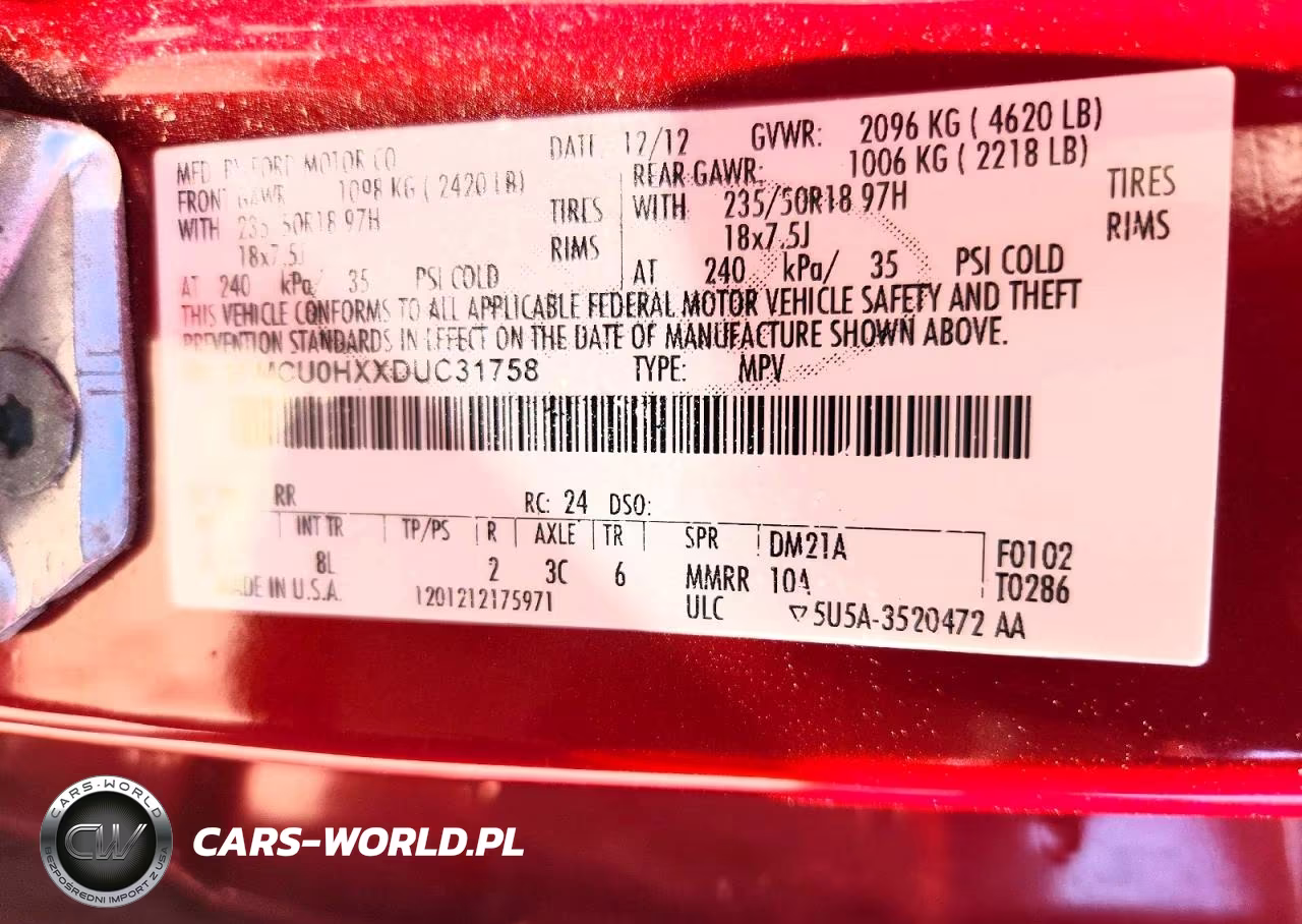 2013 Ford Escape Sel VIN:1FMCU0HXXDUC31758 - 13