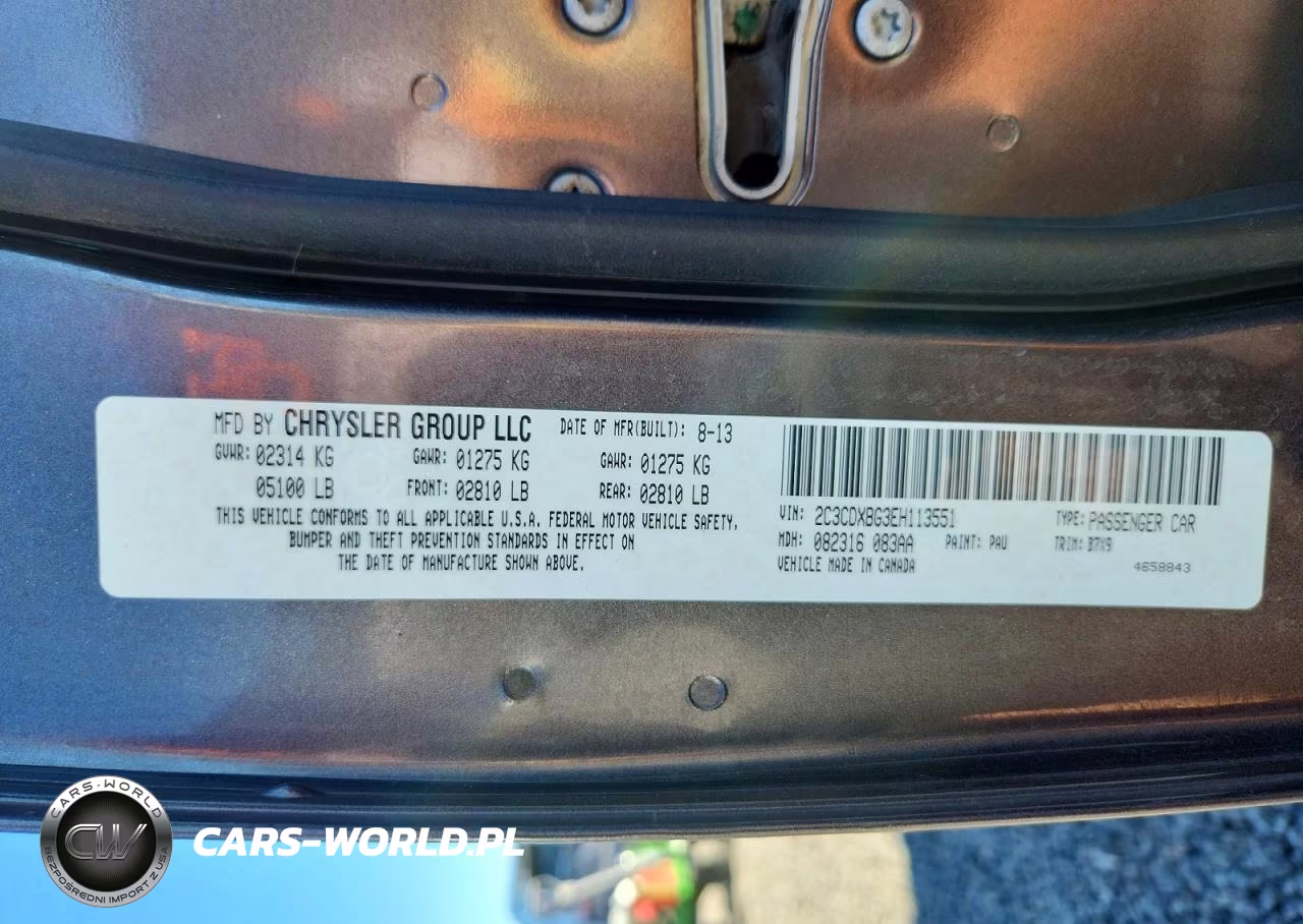 2014 Dodge Charger Se VIN:2C3CDXBG3EH113551 - 12