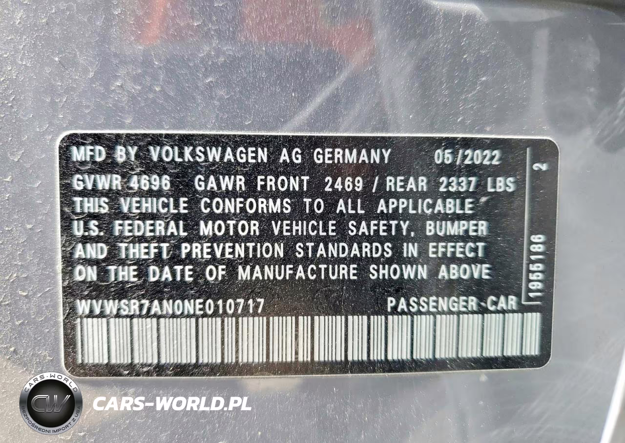 2022 Volkswagen Arteon Se R-Line VIN:WVWSR7AN0NE010717 - 13