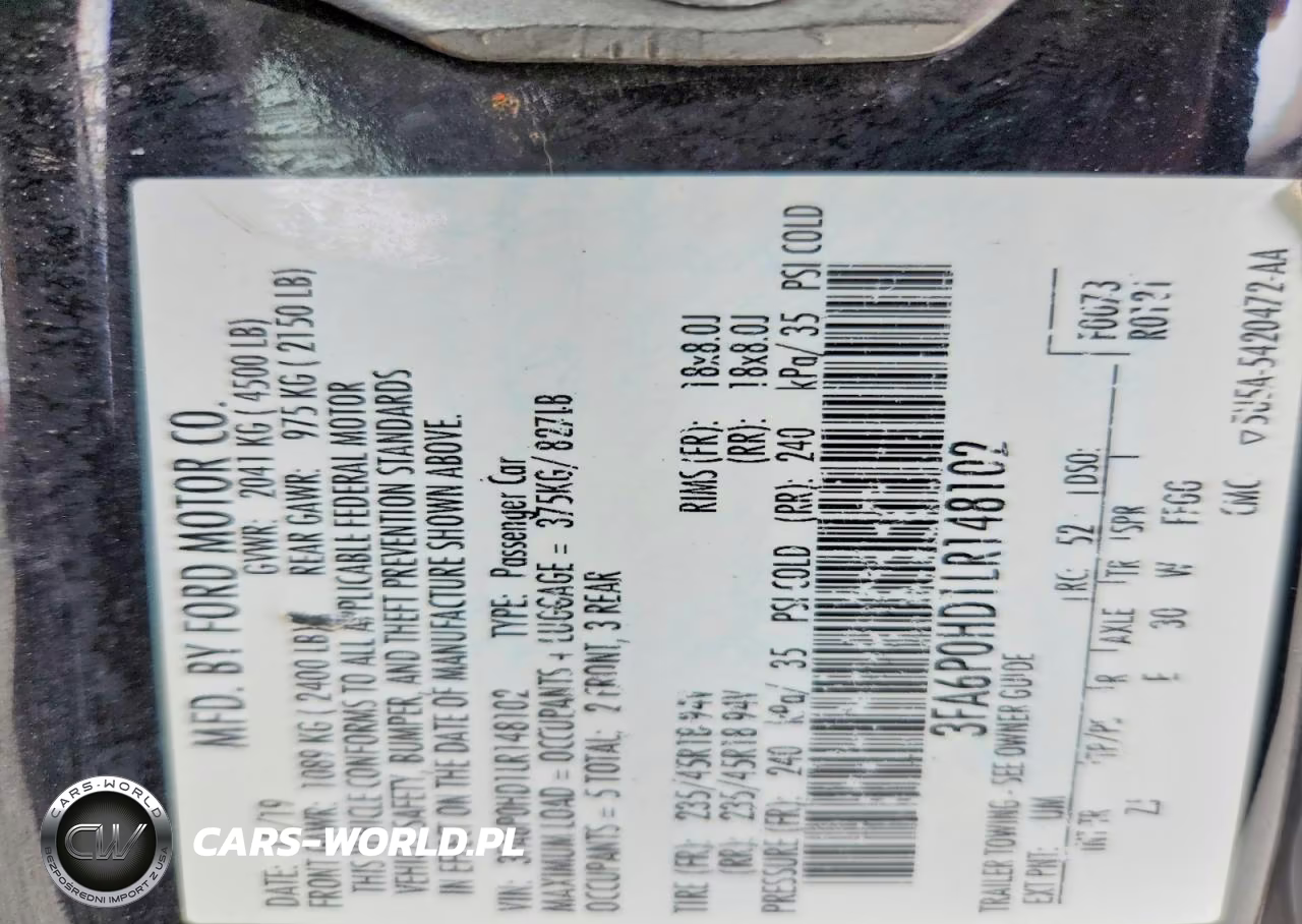 2020 Ford Fusion Se VIN:3FA6P0HD1LR148102 - 13