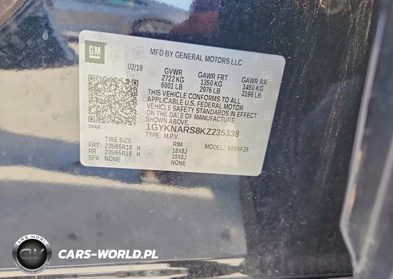 2019 Cadillac Xt5 VIN:1GYKNARS8KZ235338 - 14