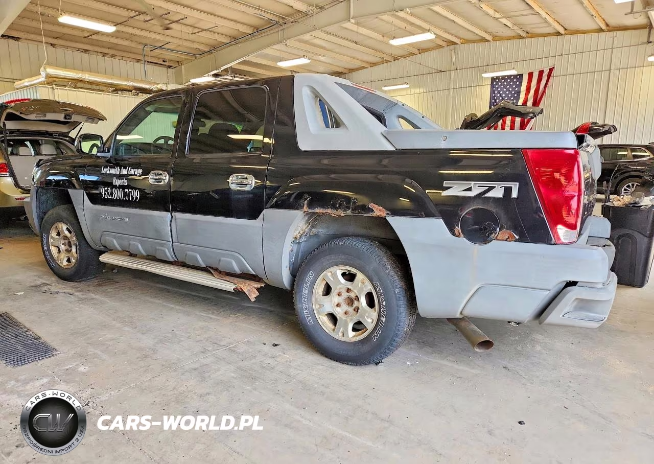 2002 Chevrolet Avalanche K1500 VIN:3GNEK13T12G333132 - 2