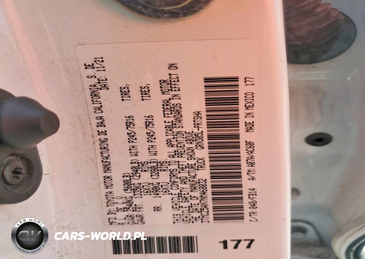 2022 Toyota Tacoma Sr V6 VIN:3TMCZ5AN7NM468032 - 12