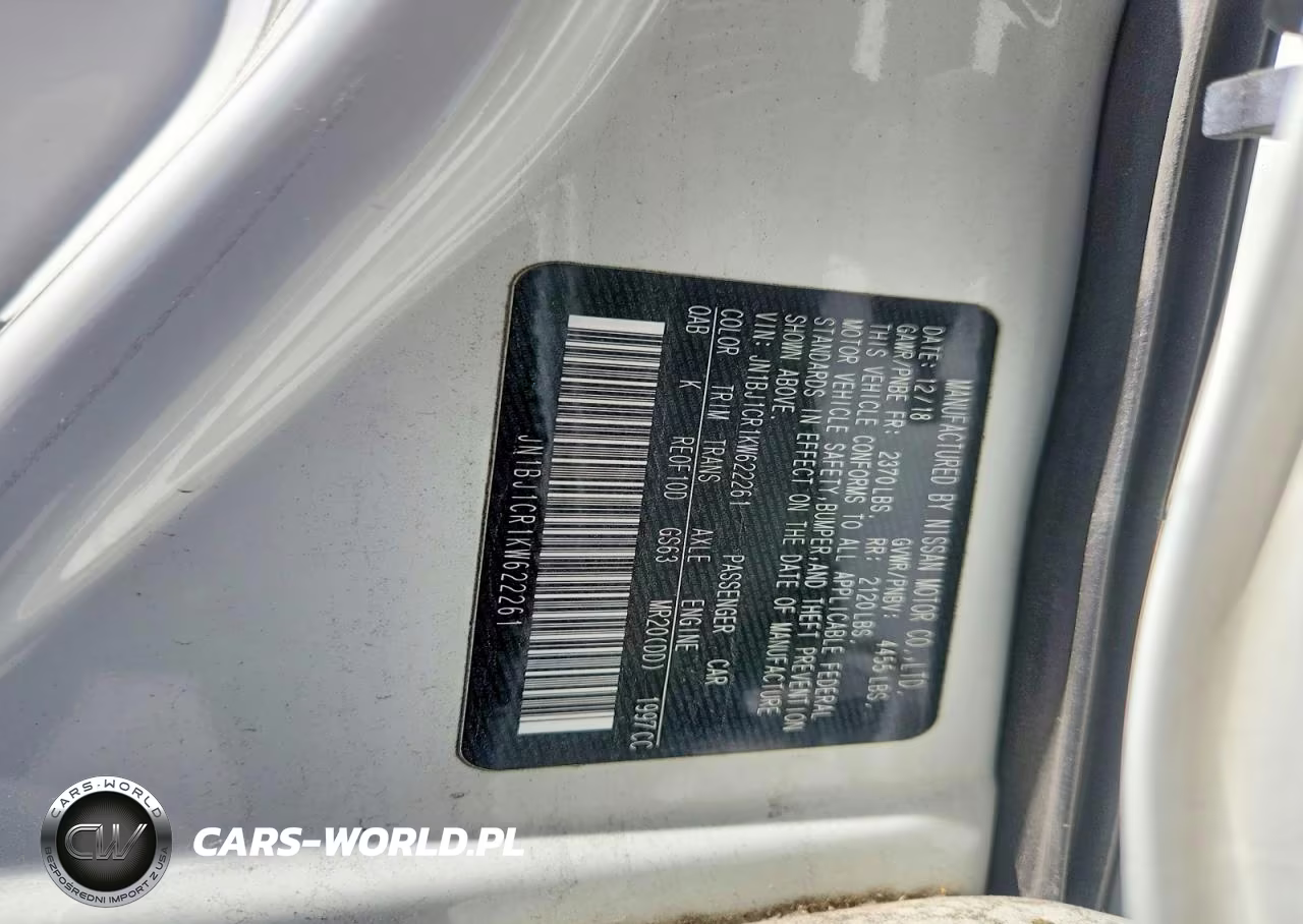 2019 NISSAN ROGUE SPOR S VIN:JN1BJ1CR1KW622261 - 13