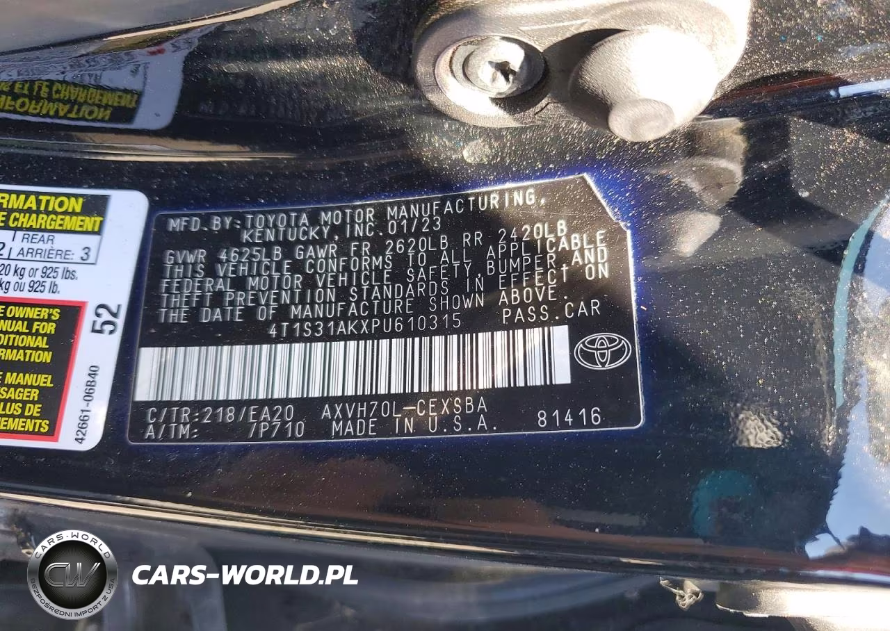 2023 Toyota Camry Hybrid Se VIN:4T1S31AKXPU610315 - 12