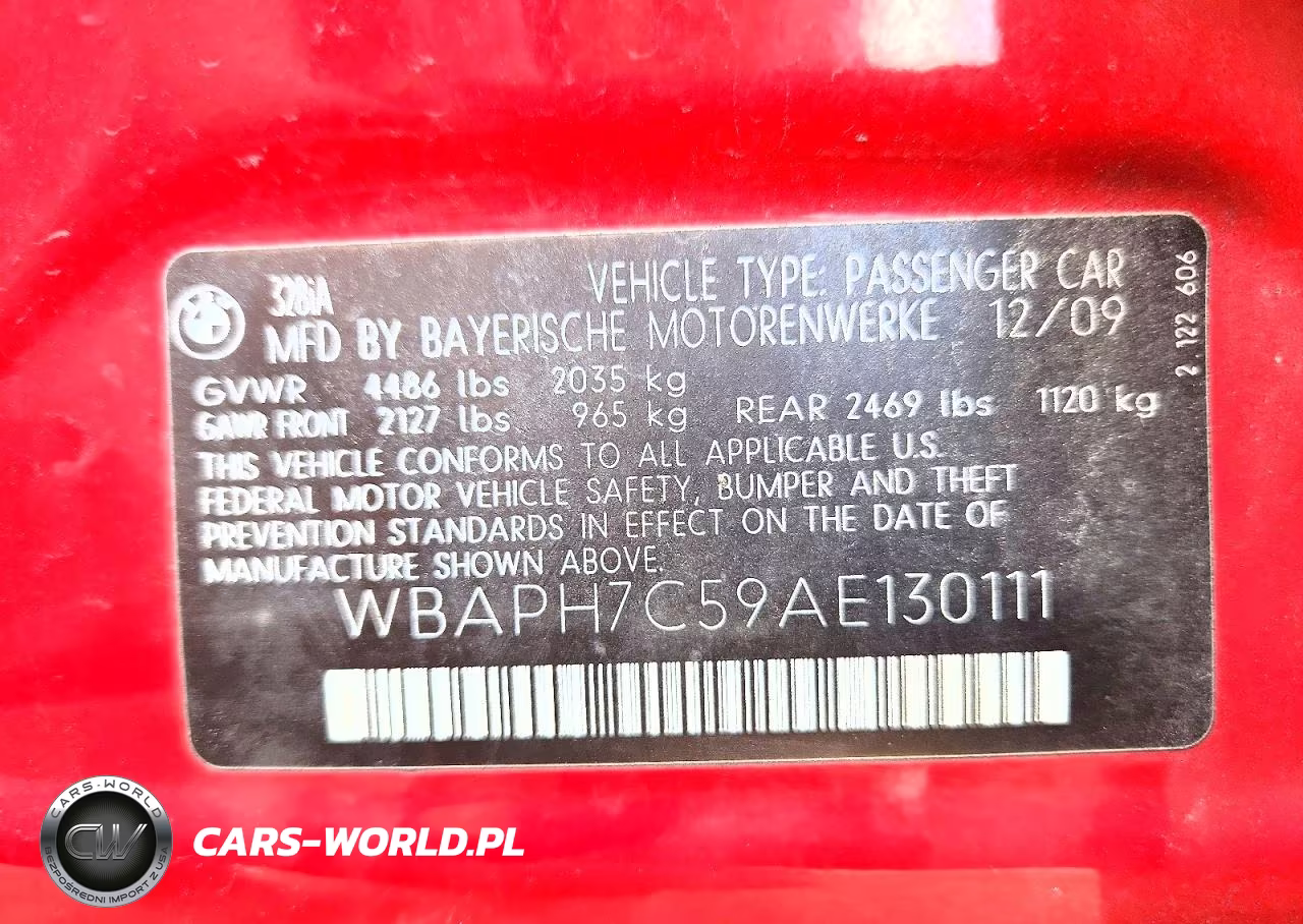 2010 BMW 328 I VIN:WBAPH7C59AE130111 - 13