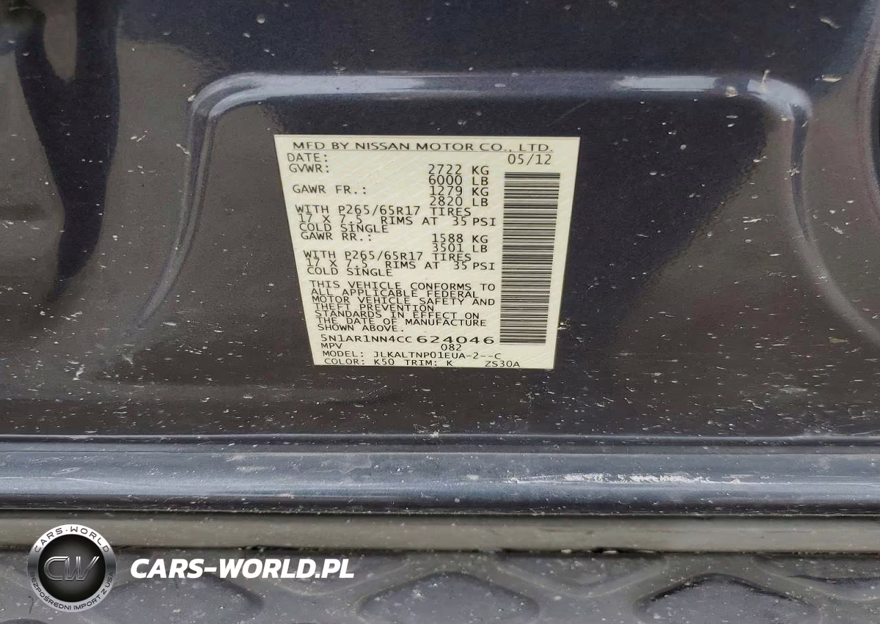 2012 Nissan Pathfinder S VIN:5N1AR1NN4CC624046 - 12