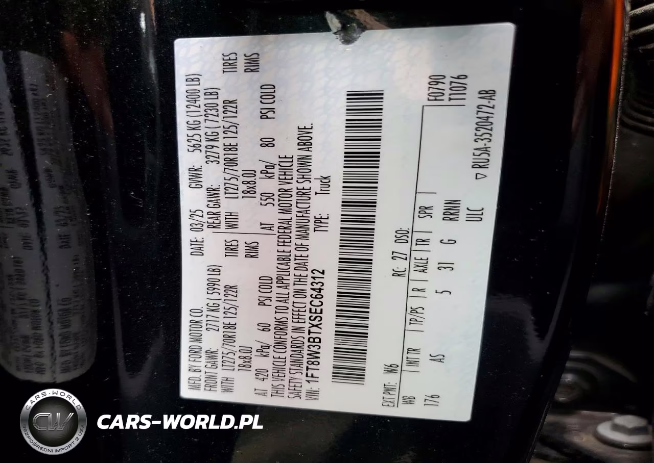 2025 Ford F350 Super Duty VIN:1FT8W3BTXSEC64312 - 13