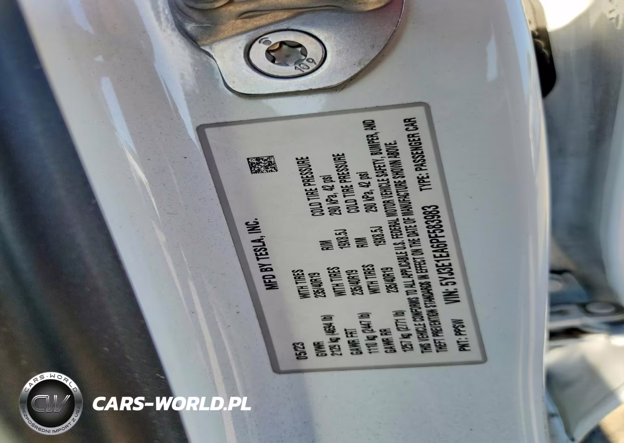 2023 Tesla Model 3 VIN:5YJ3E1EA6PF583983 - 12