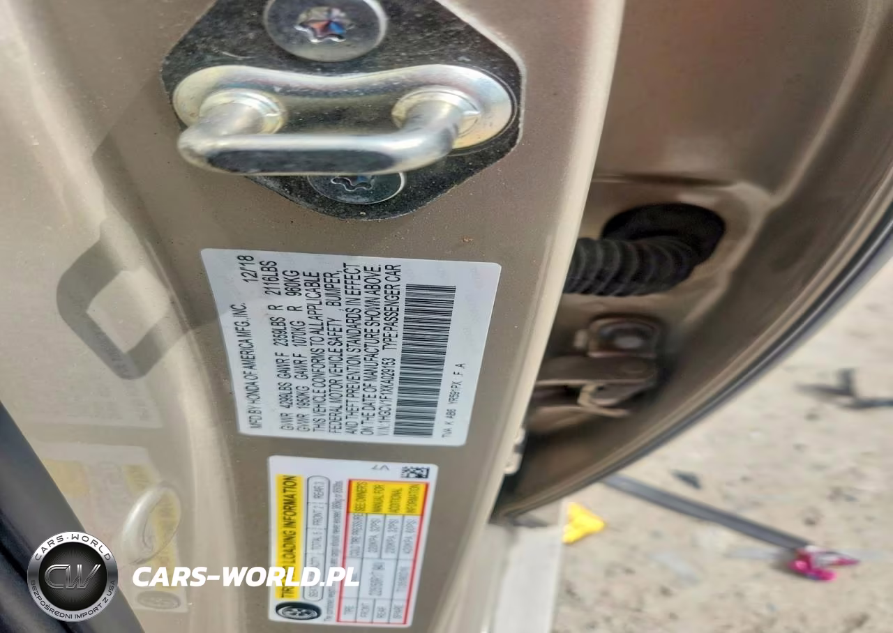 2019 Honda Accord Lx VIN:1HGCV1F1XKA029153 - 12