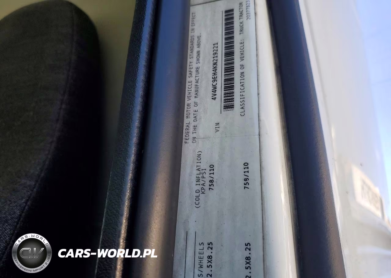 2019 Volvo Vnr Semi Truck VIN:4V4WC9EH4KN219221 - 10