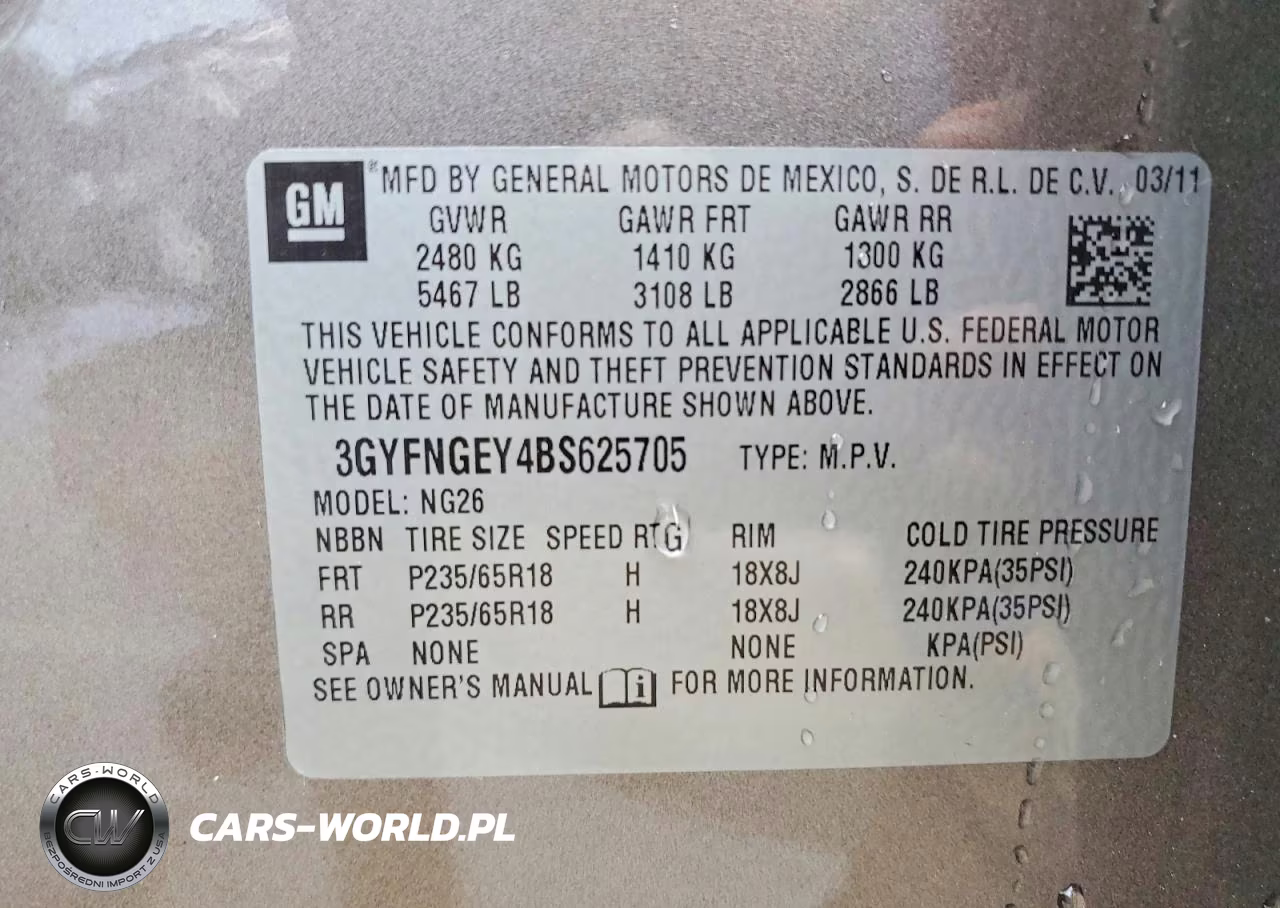 2011 Cadillac Srx VIN:3GYFNGEY4BS625705 - 14