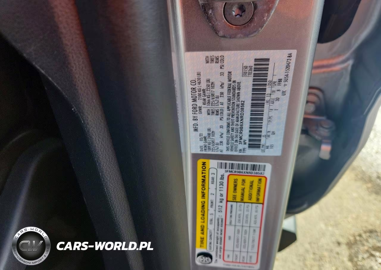 2022 Ford Bronco Sport Big Bend VIN:3FMCR9B6XNRD38582 - 13