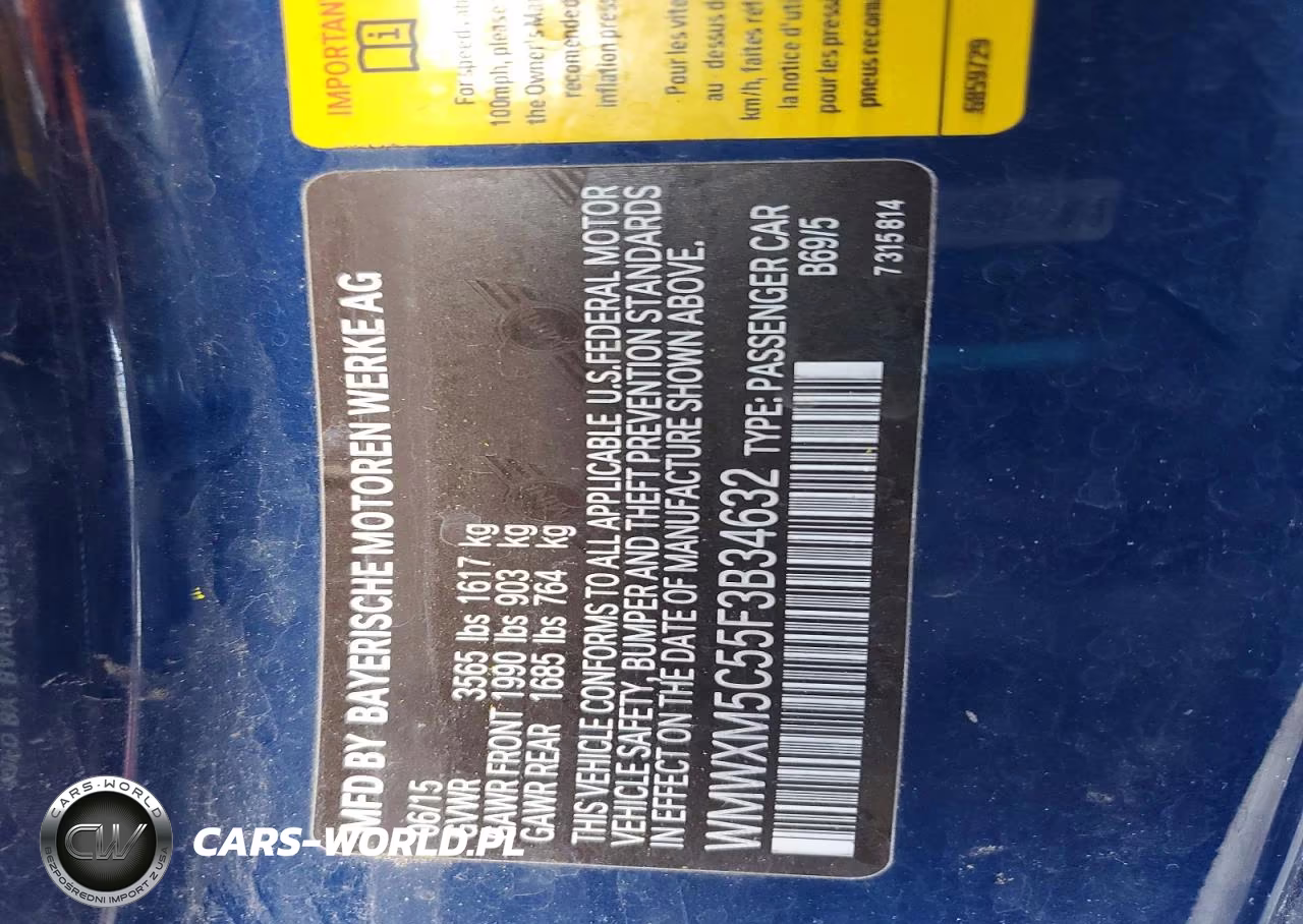 2015 Mini Cooper VIN:WMWXM5C55F3B34632 - 14