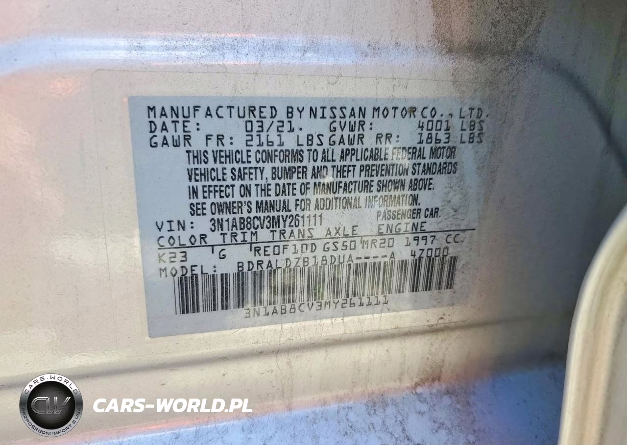 2021 Nissan Sentra Sv VIN:3N1AB8CV3MY261111 - 12