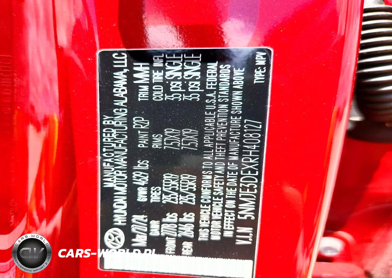 2024 Hyundai Tucson Limited VIN:5NMJE3DEXRH408127 - 14