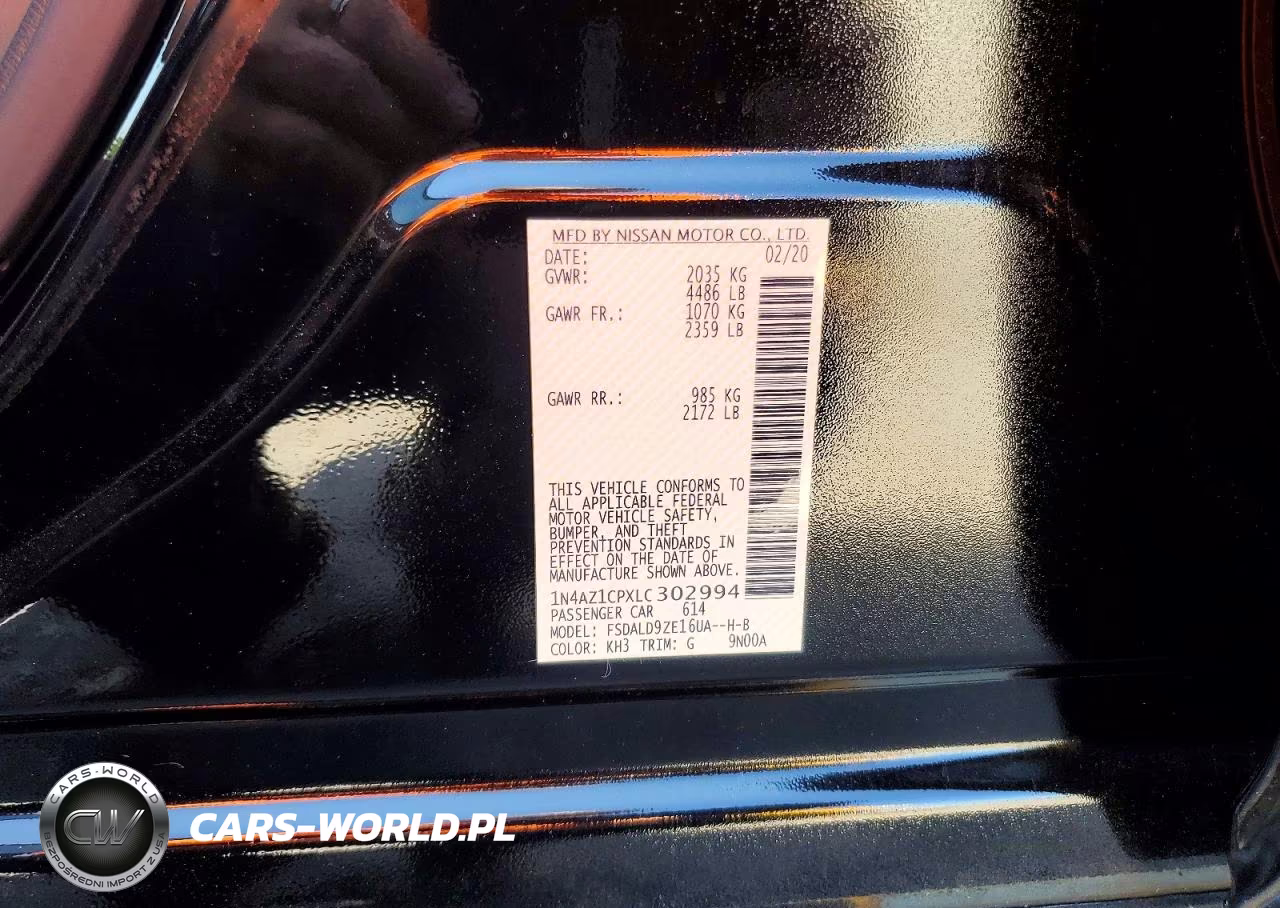 2020 Nissan Leaf Sv VIN:1N4AZ1CPXLC302994 - 12
