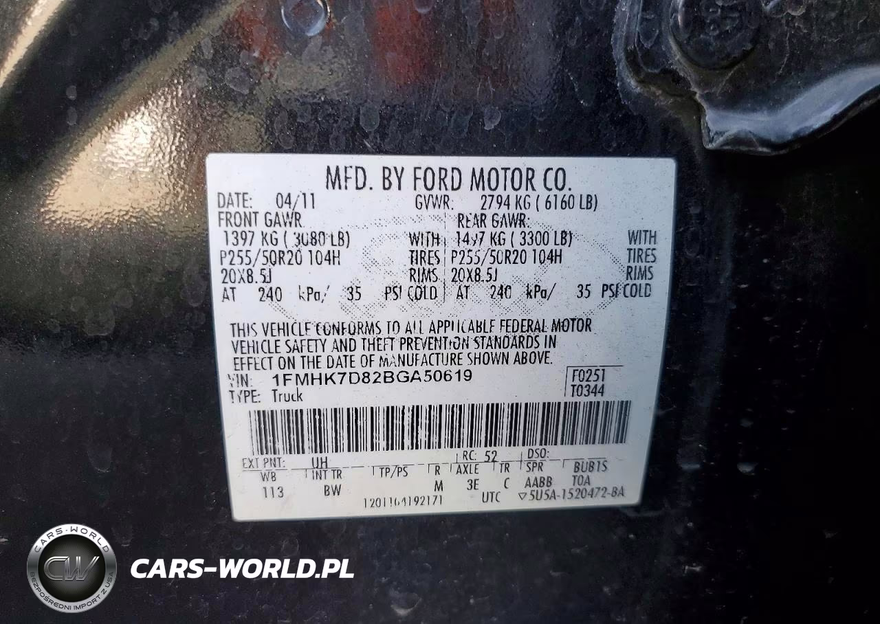 2011 Ford Explorer Xlt VIN:1FMHK7D82BGA50619 - 13