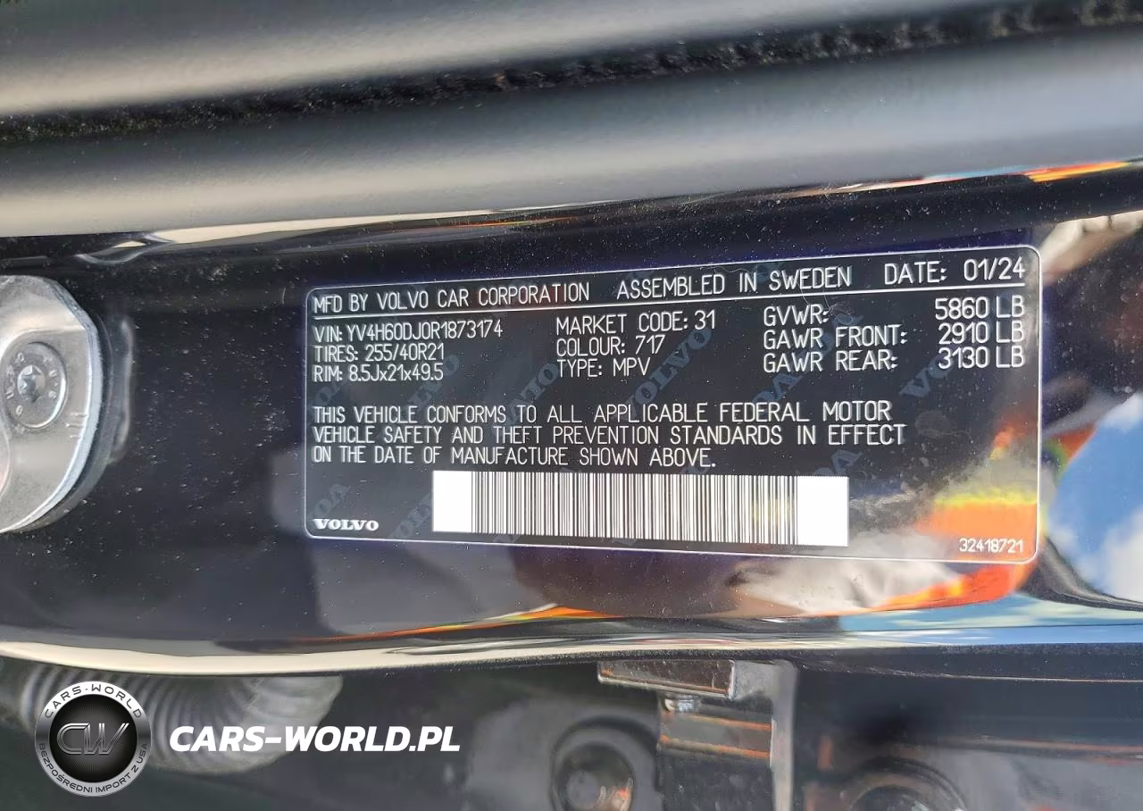 2024 Volvo Xc60 Ultimate VIN:YV4H60DJ0R1873174 - 13