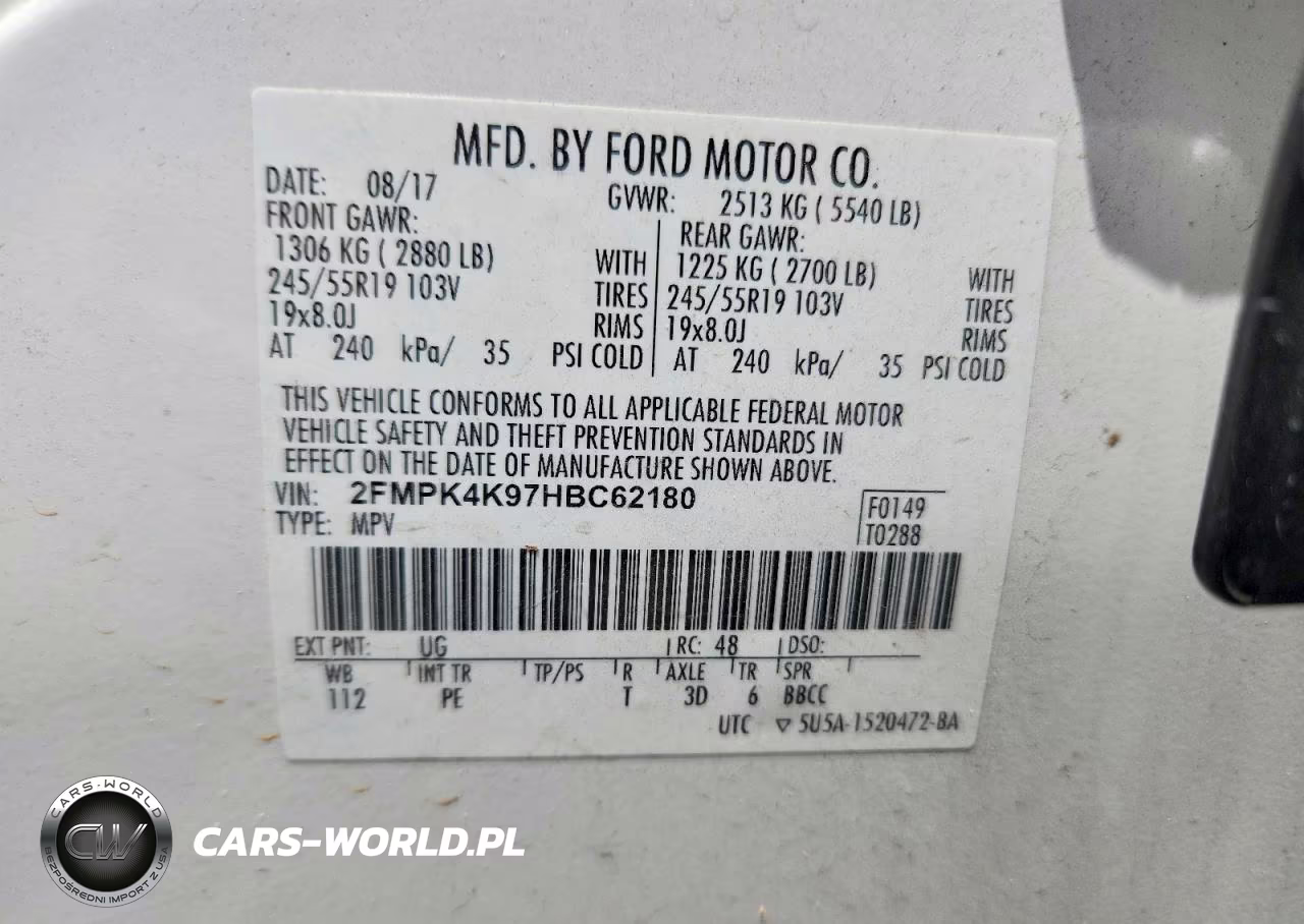 2017 Ford Edge Titanium VIN:2FMPK4K97HBC62180 - 12