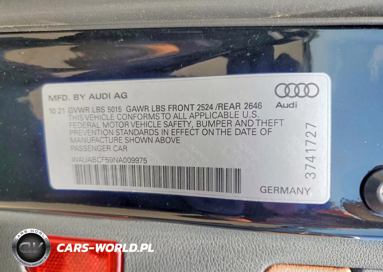 2022 Audi A5 Premium 40 VIN:WAUABCF59NA009975 - 12