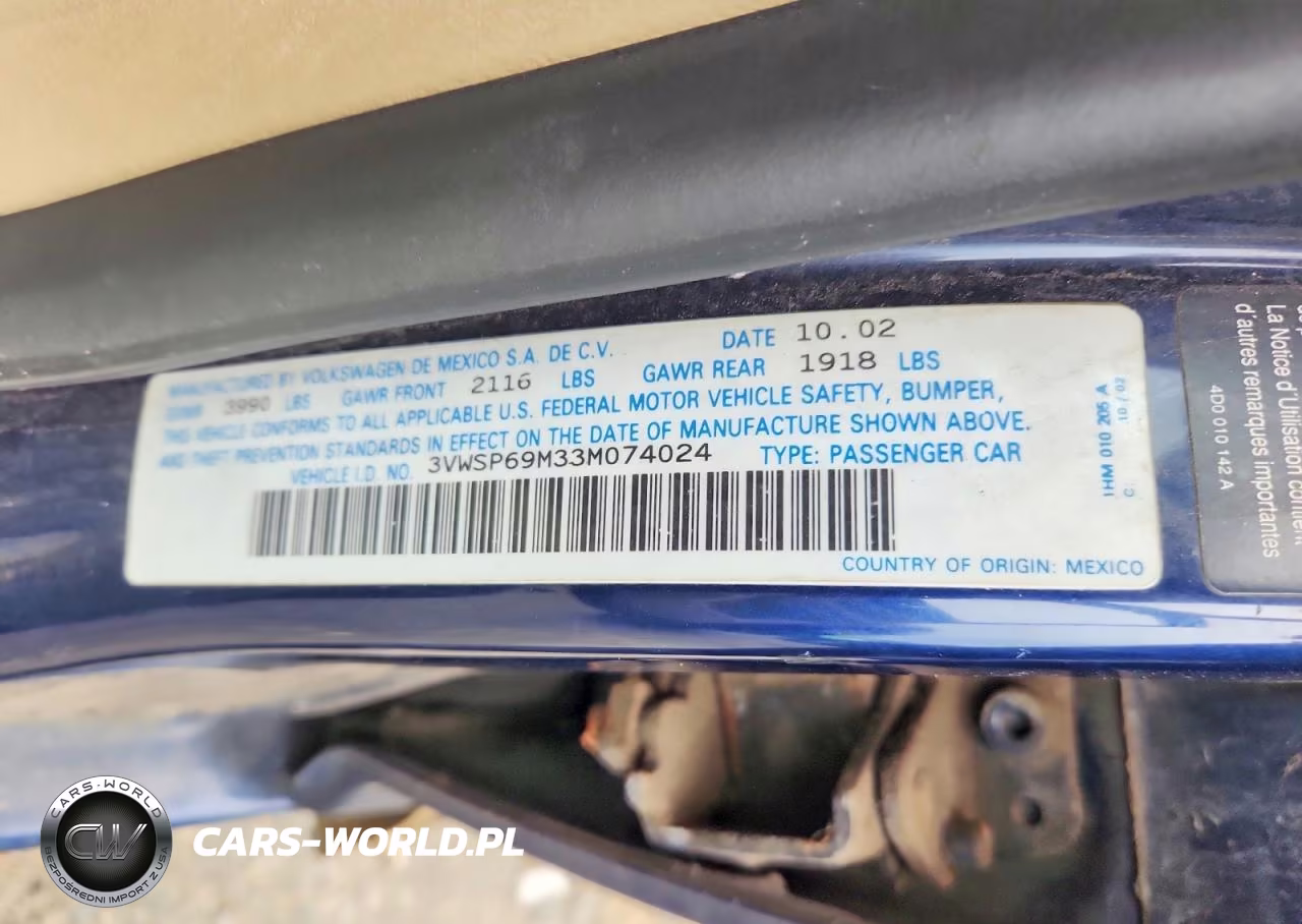 2003 Volkswagen Jetta Gls Tdi VIN:3VWSP69M33M074024 - 12