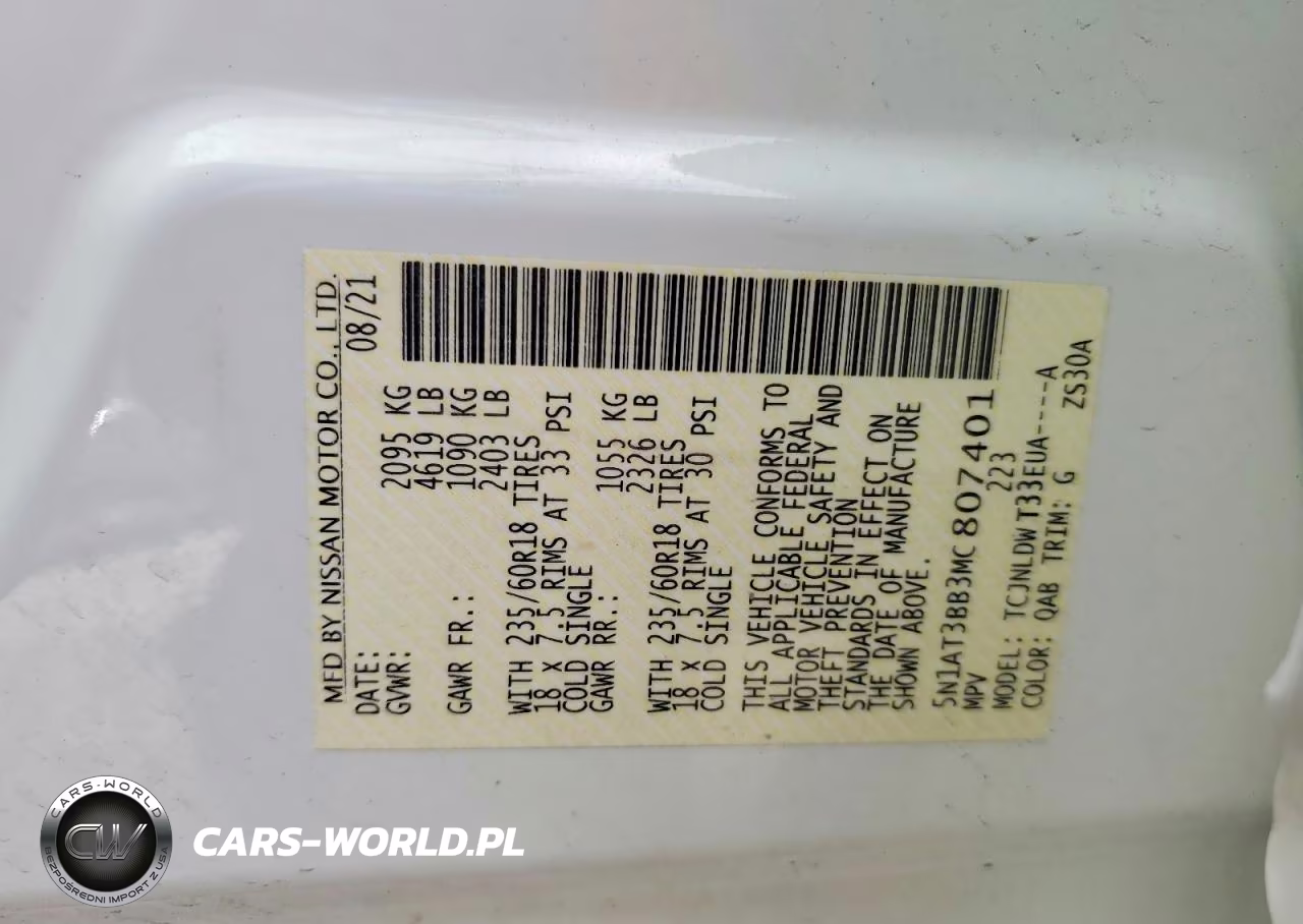 2021 Nissan Rogue Sv VIN:5N1AT3BB3MC807401 - 13