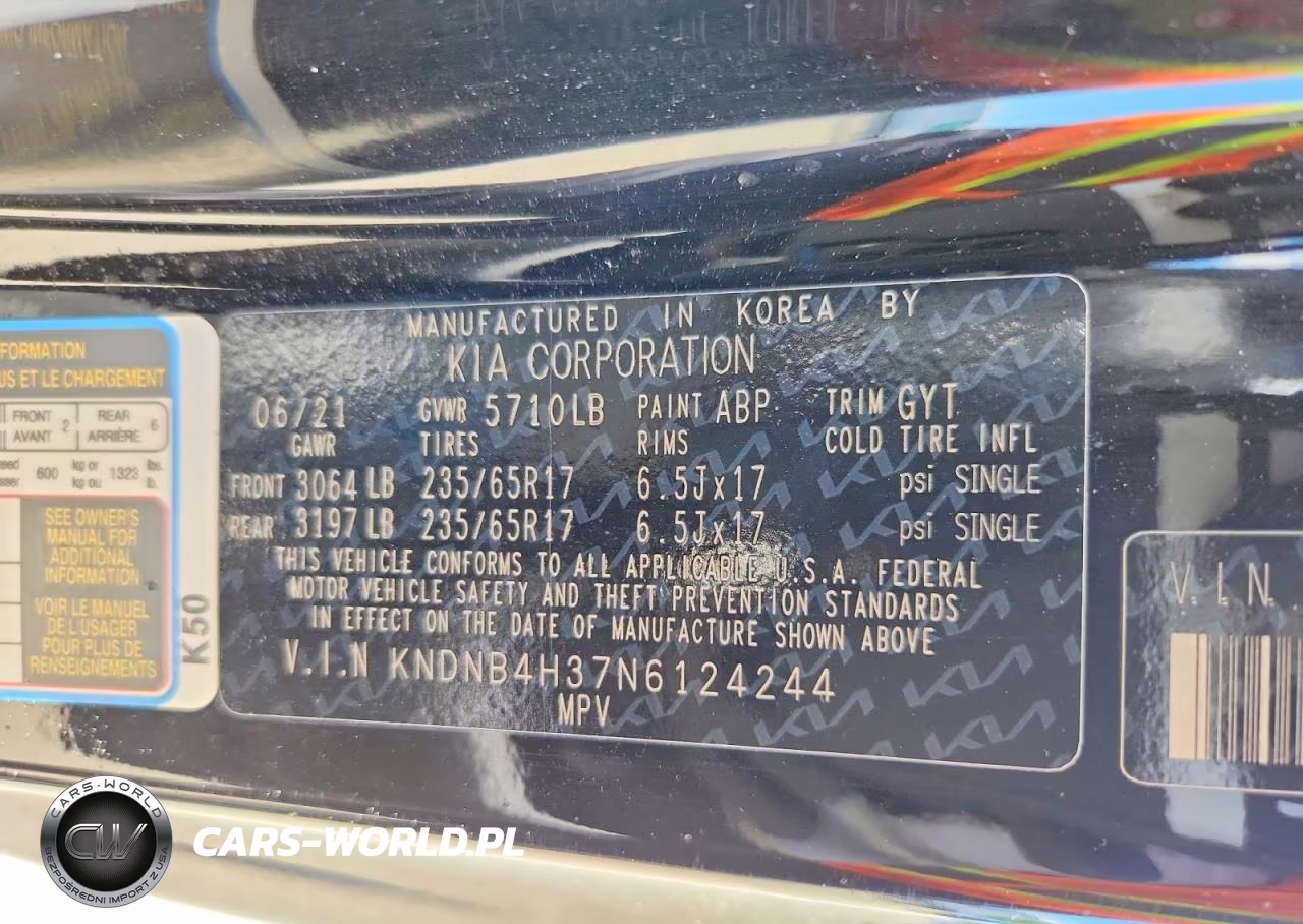 2022 Kia Carnival Lx VIN:KNDNB4H37N6124244 - 14