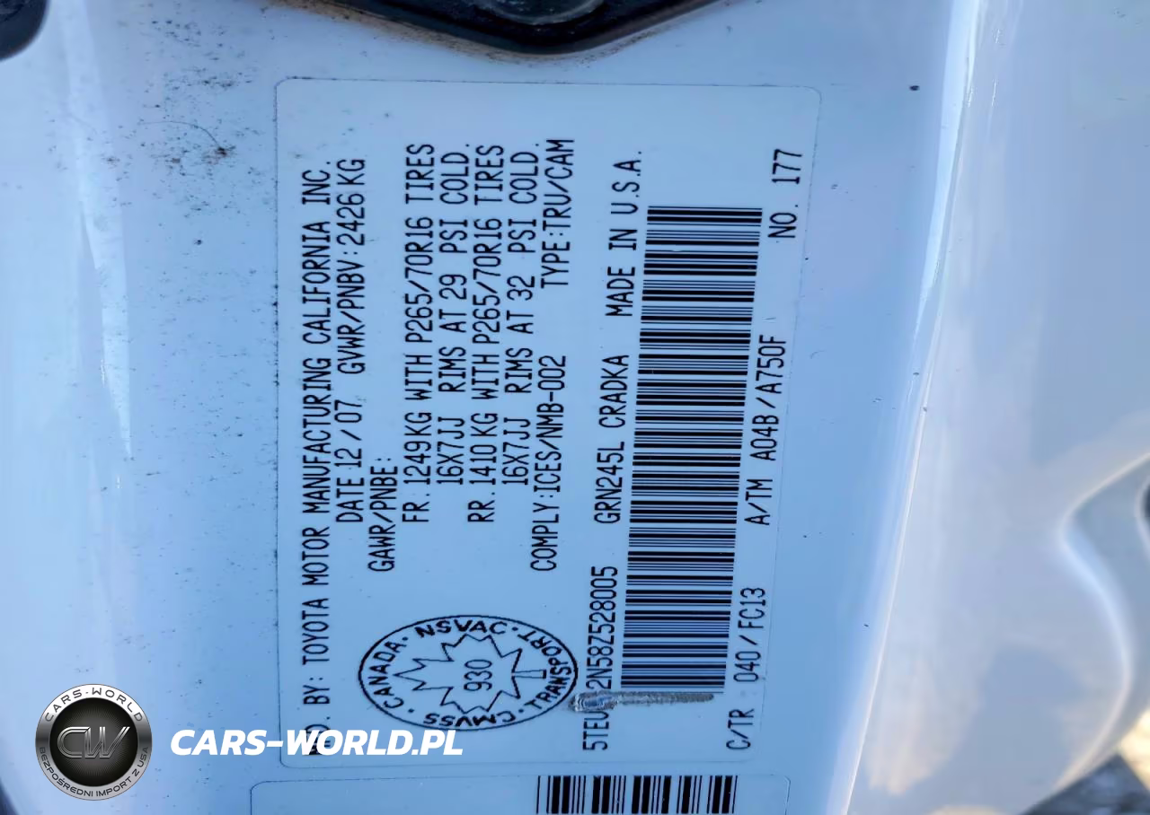2008 Toyota Tacoma Access Cab VIN:5TEUU42N58Z528005 - 13