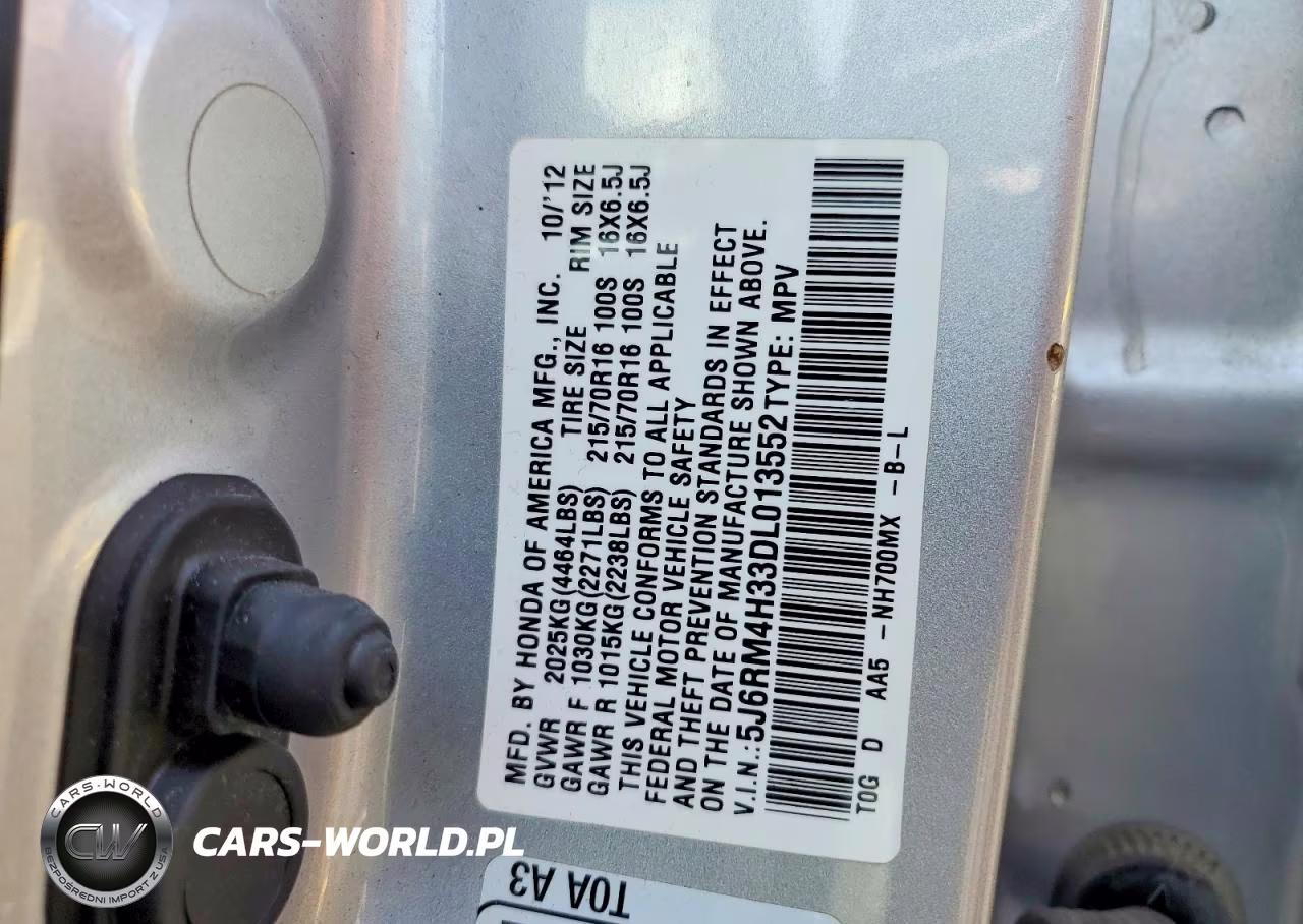 2013 Honda Cr-V Lx VIN:5J6RM4H33DL013552 - 13