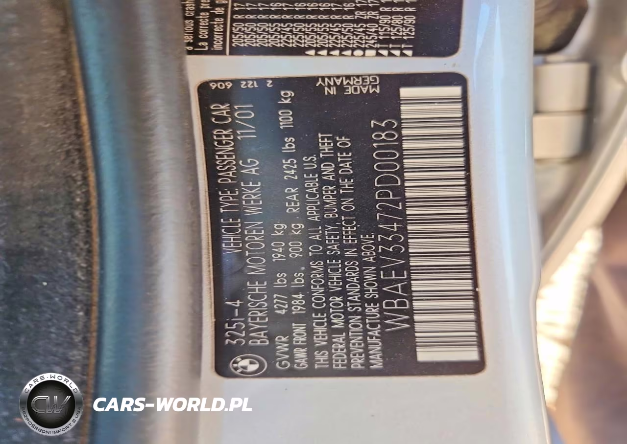 2002 BMW 325 I VIN:WBAEV33472PD00183 - 12